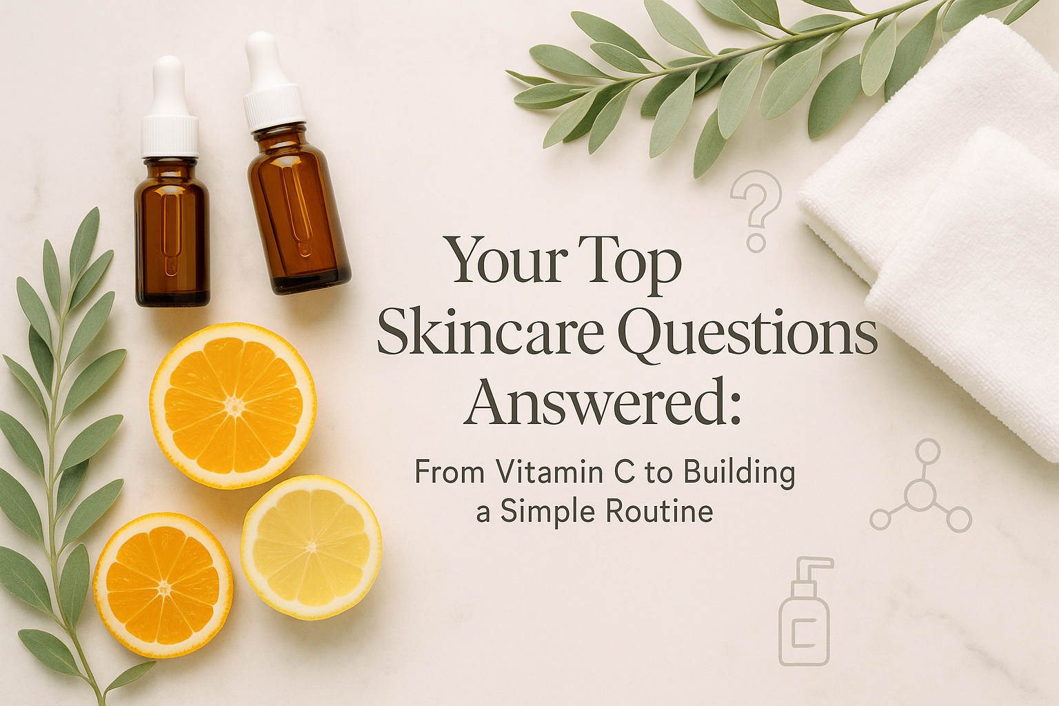 Your Top Skincare Questions Answered: From Vitamin C to Building a Simple Routine